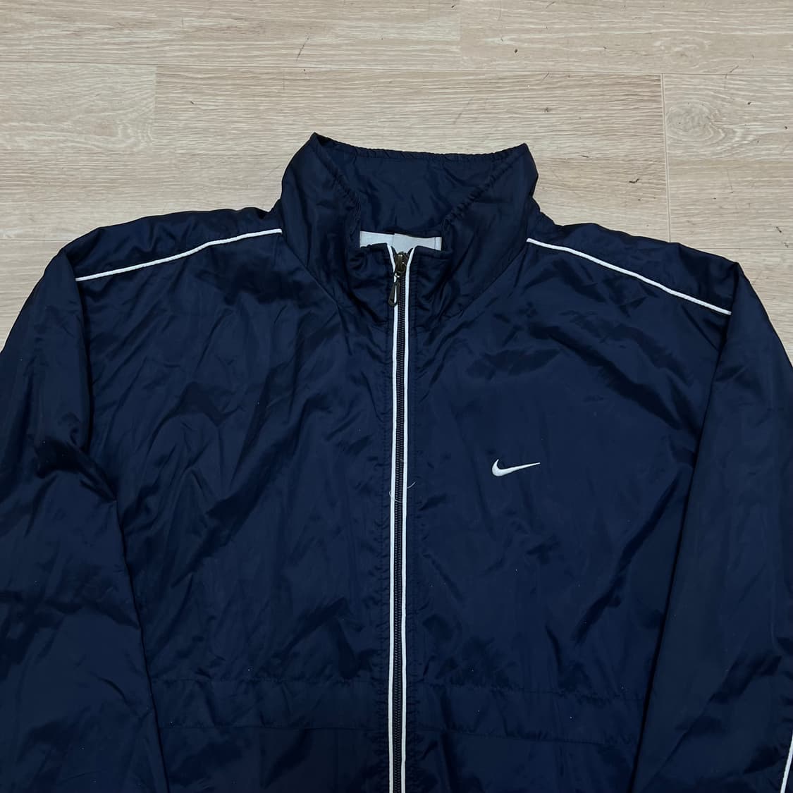 나이키 올드스쿨 스우시 사이드라인 바람막이 자켓 [네이비] L/100 상품이미지2