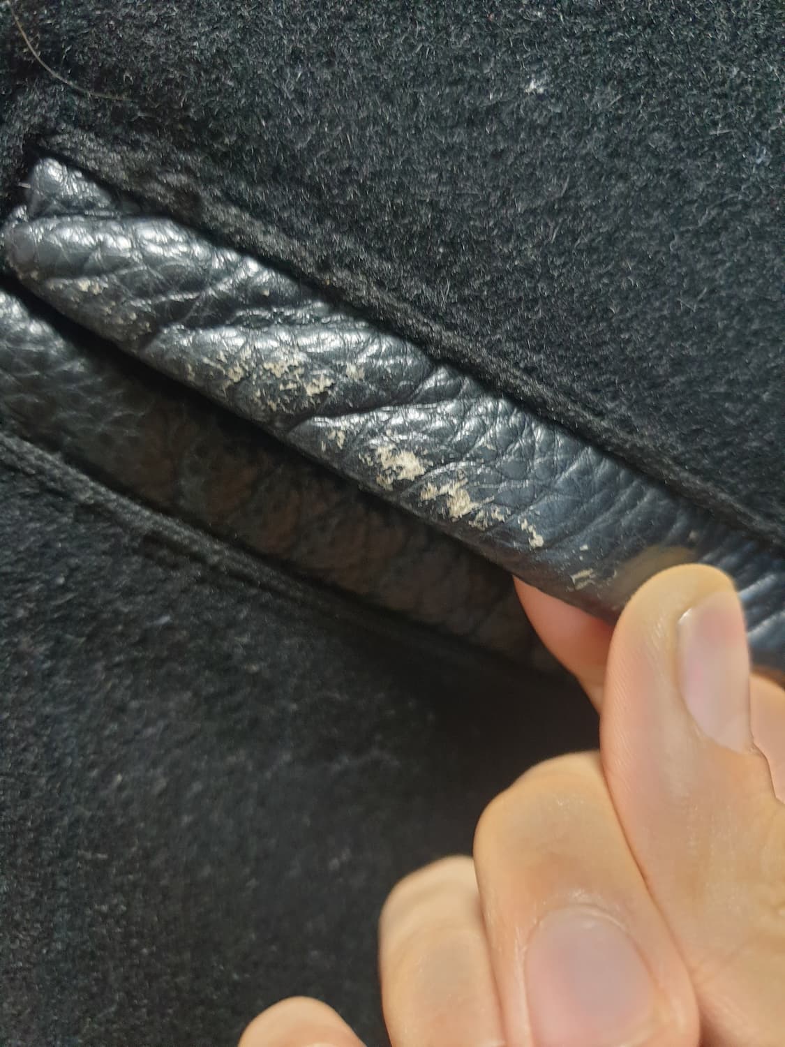 오프닝 세레모니 블랙 바시티 가죽 자켓 정품 L 쿨거시 4만 상품이미지4