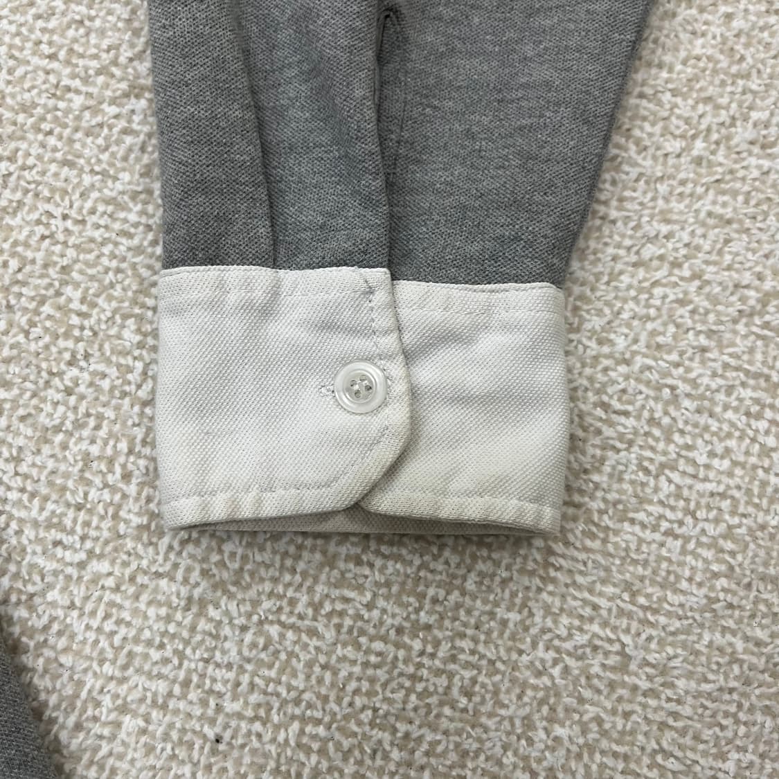 [XL] 남성 견장 패치 롱슬리브 긴팔 카라 티셔츠 3947 상품이미지4