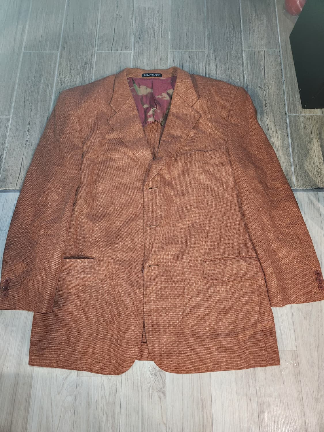 입생로랑 모헤어 울 실크 블렌드 블레이져 M~L정도 상품이미지1