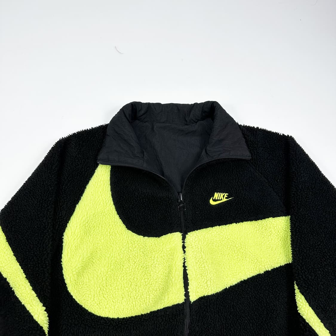 나이키 빅스우시 리버시블 양털 후리스 블랙 형광 L 상품이미지2