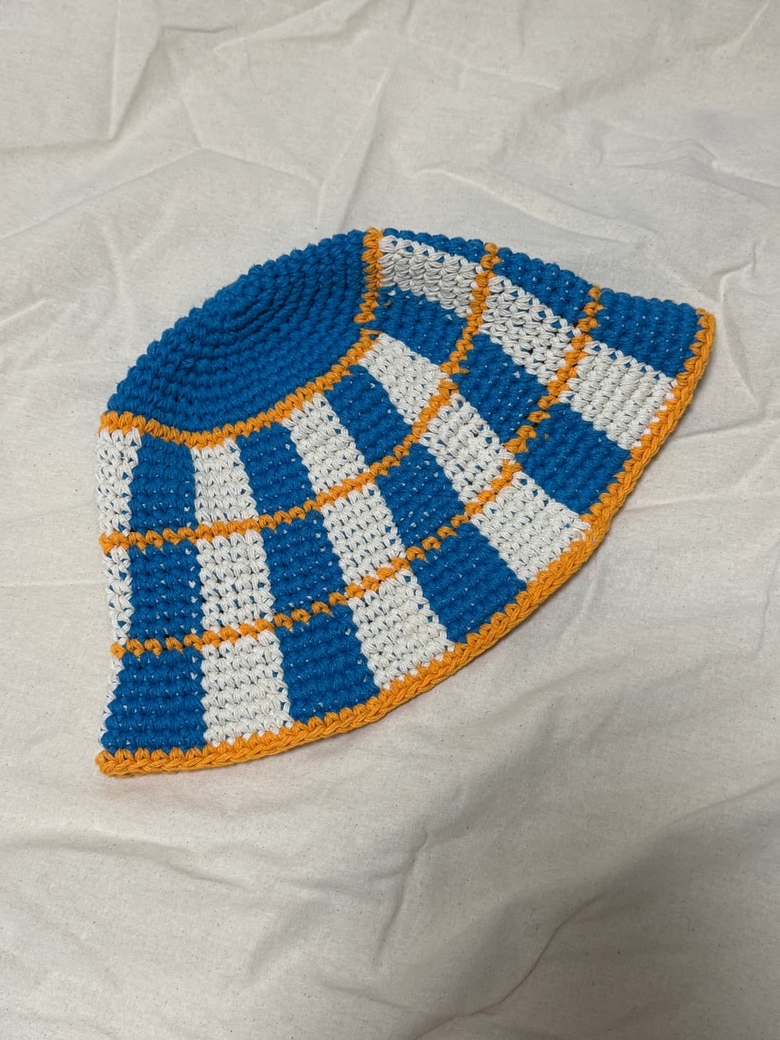 🐠 체크 크로셰 버킷햇 상품이미지1