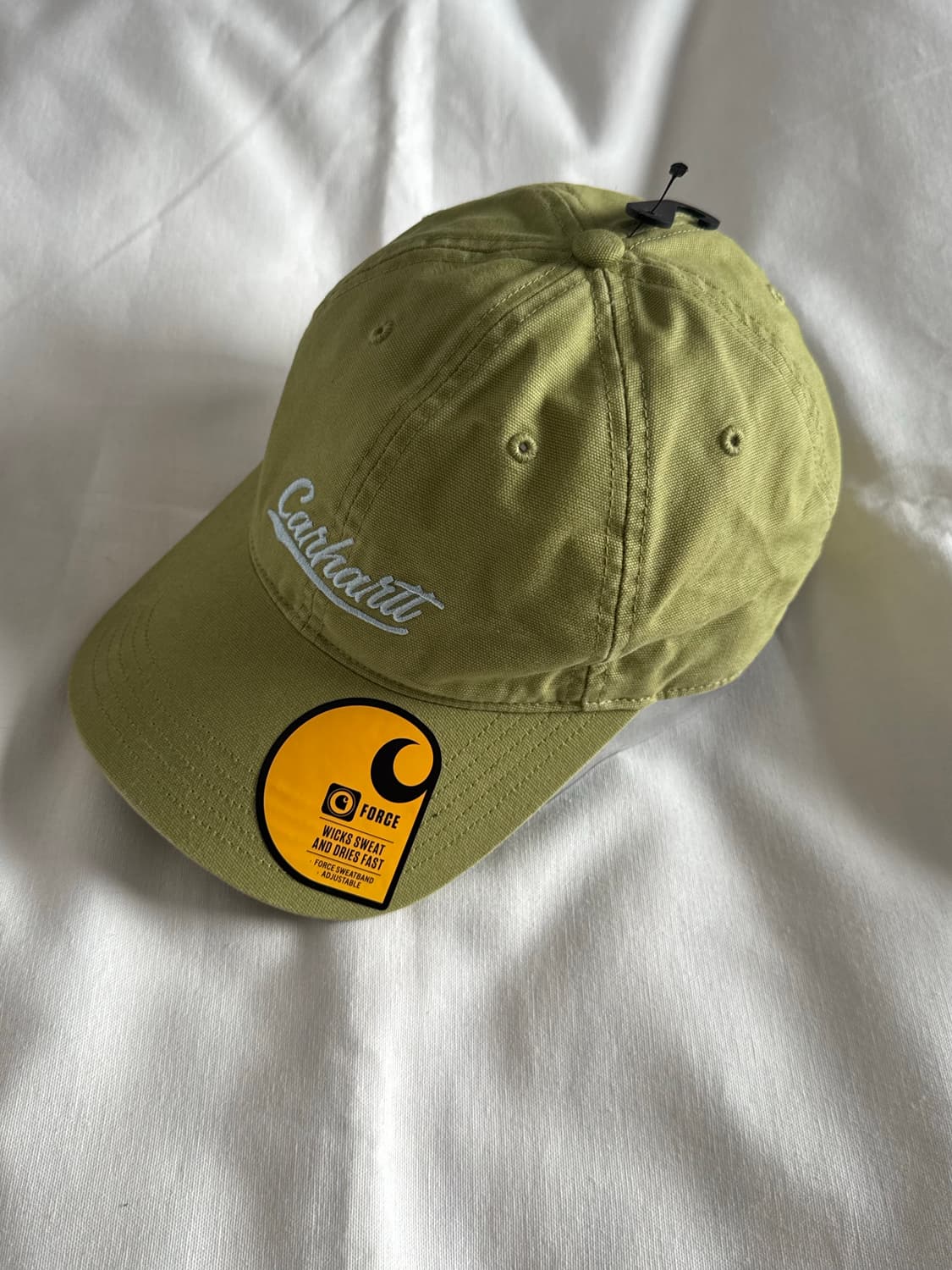 칼하트 캔버스 스크립트 그래픽 자수 로고 볼캡 상품이미지1