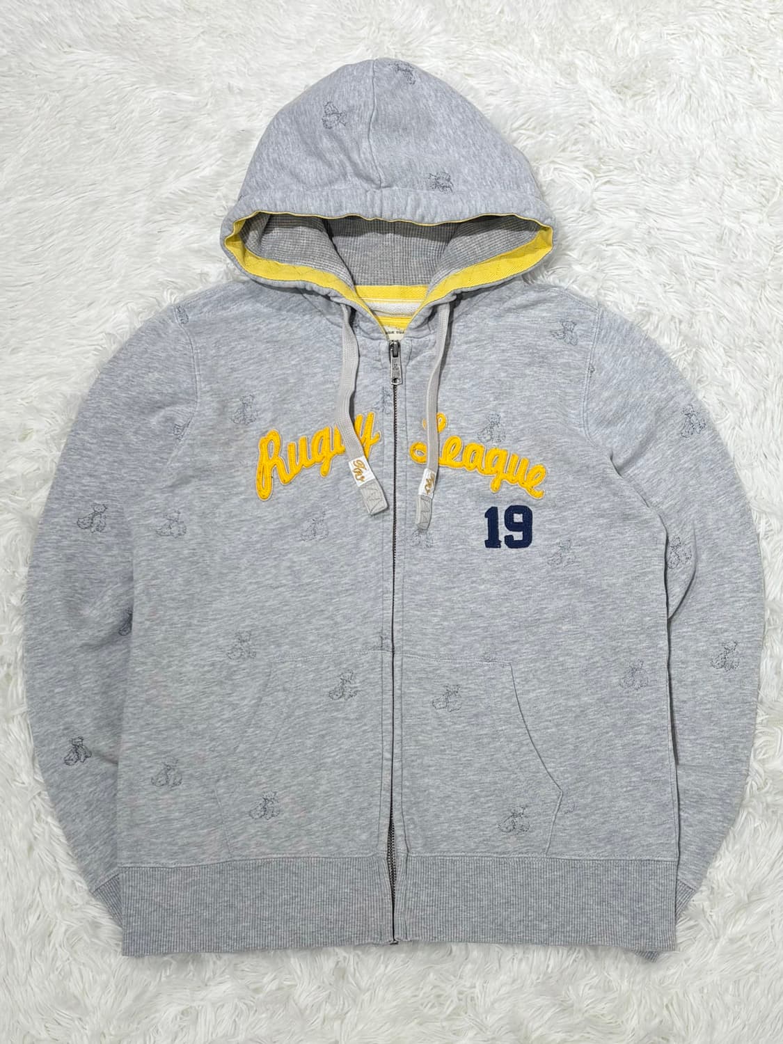 티니위니 그레이 빅로고 후드집업 상품이미지4