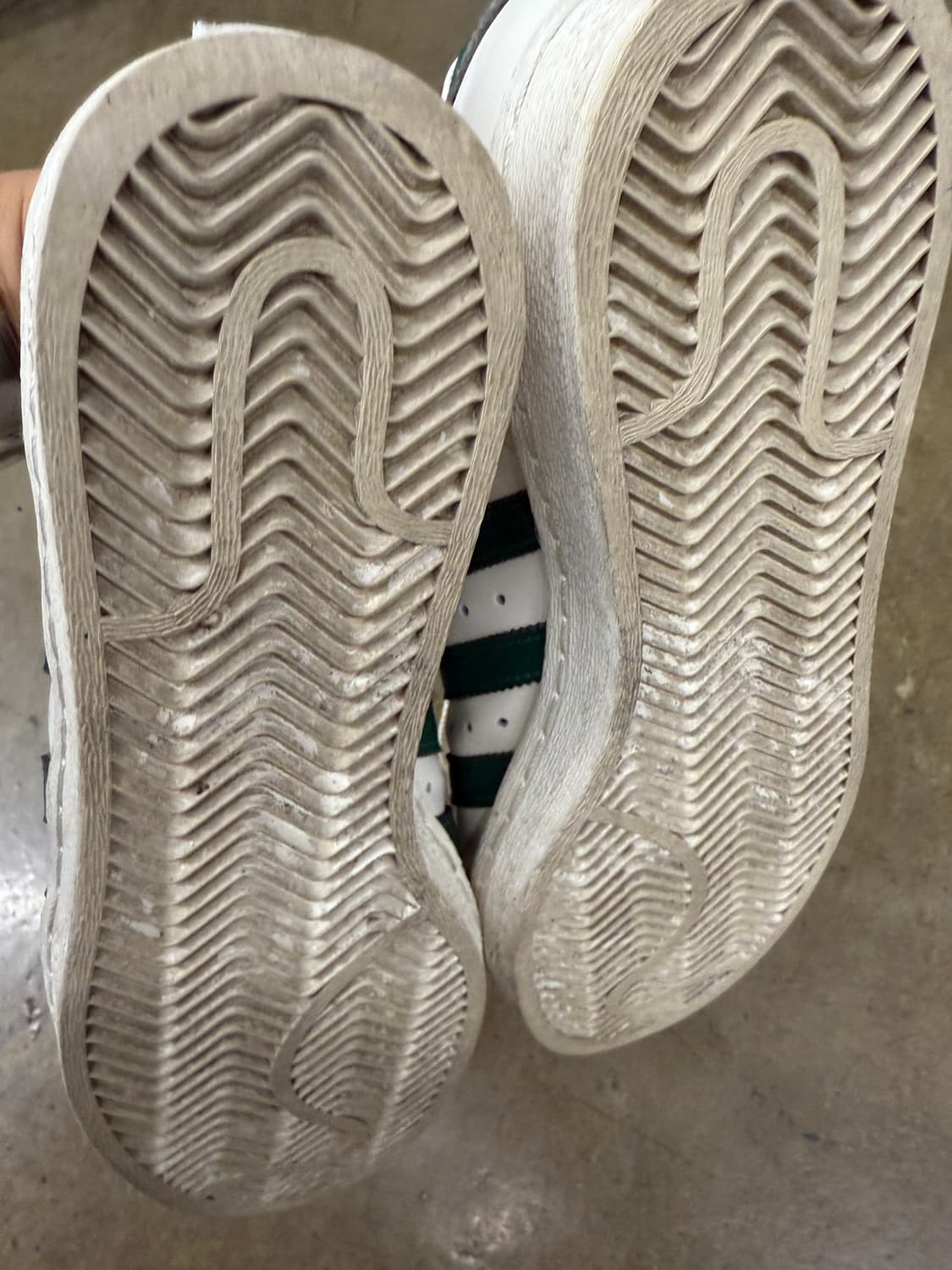 아디다스 슈퍼스타 흰/녹 270mm 상품이미지5