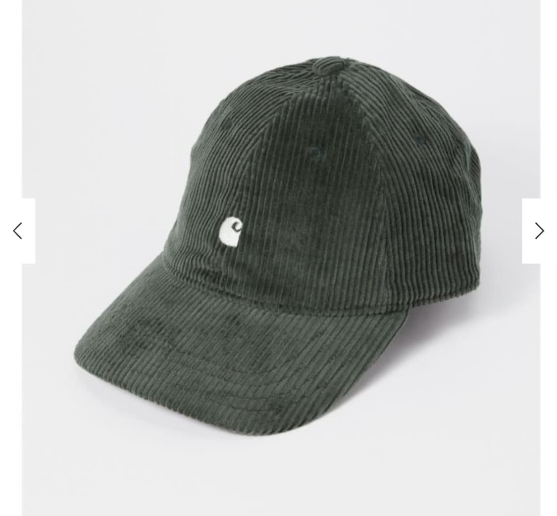 칼하트윕 코듀로이 볼캡 다크그린 상품이미지1