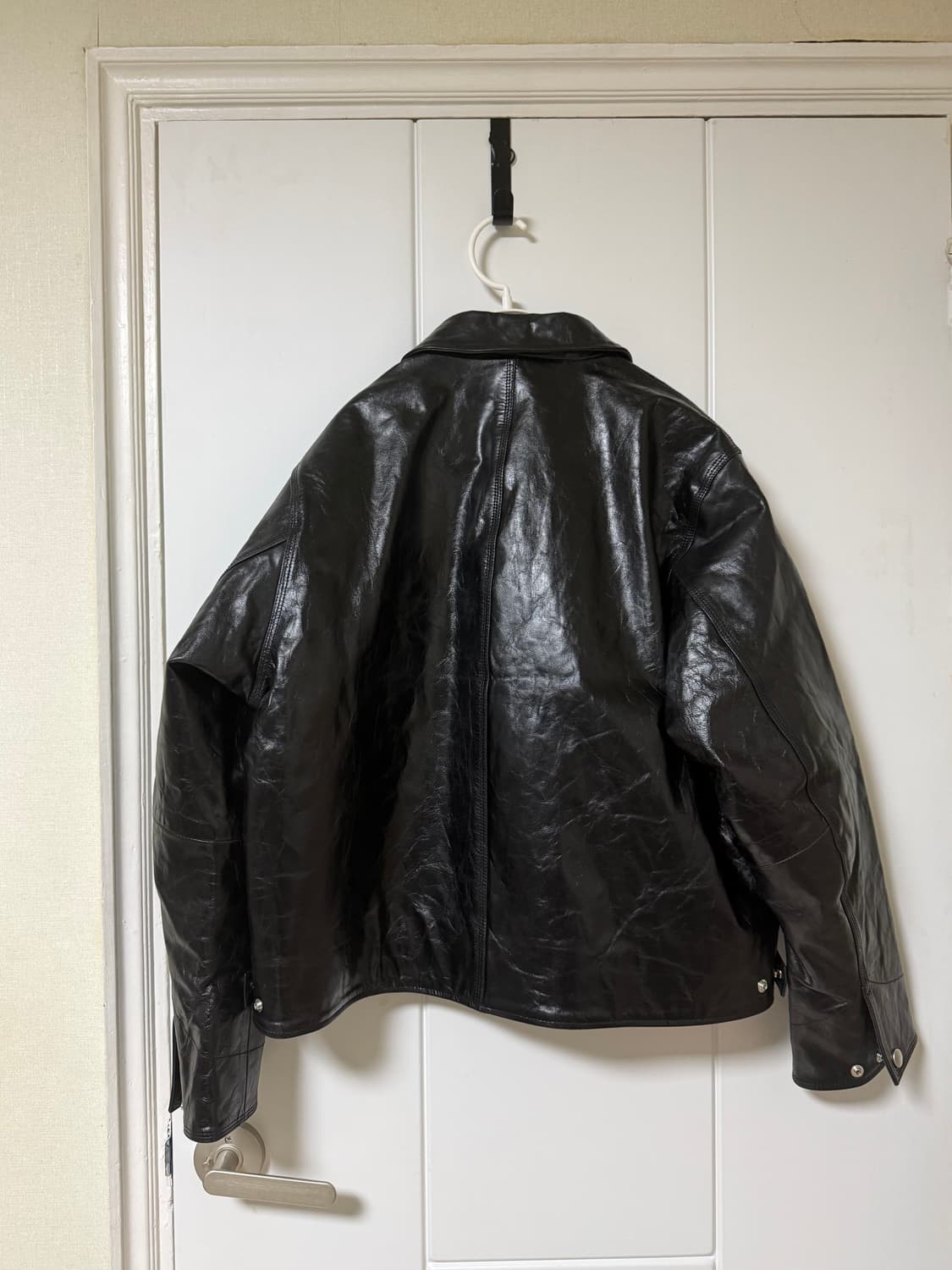 stussy garage leather jacket(m) 상품이미지2