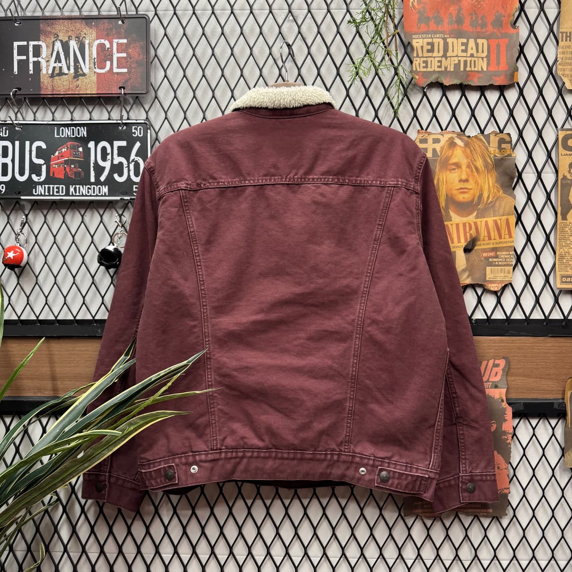 리바이스 타입 3 쉐르파 트러커 자켓 와인 상품이미지2