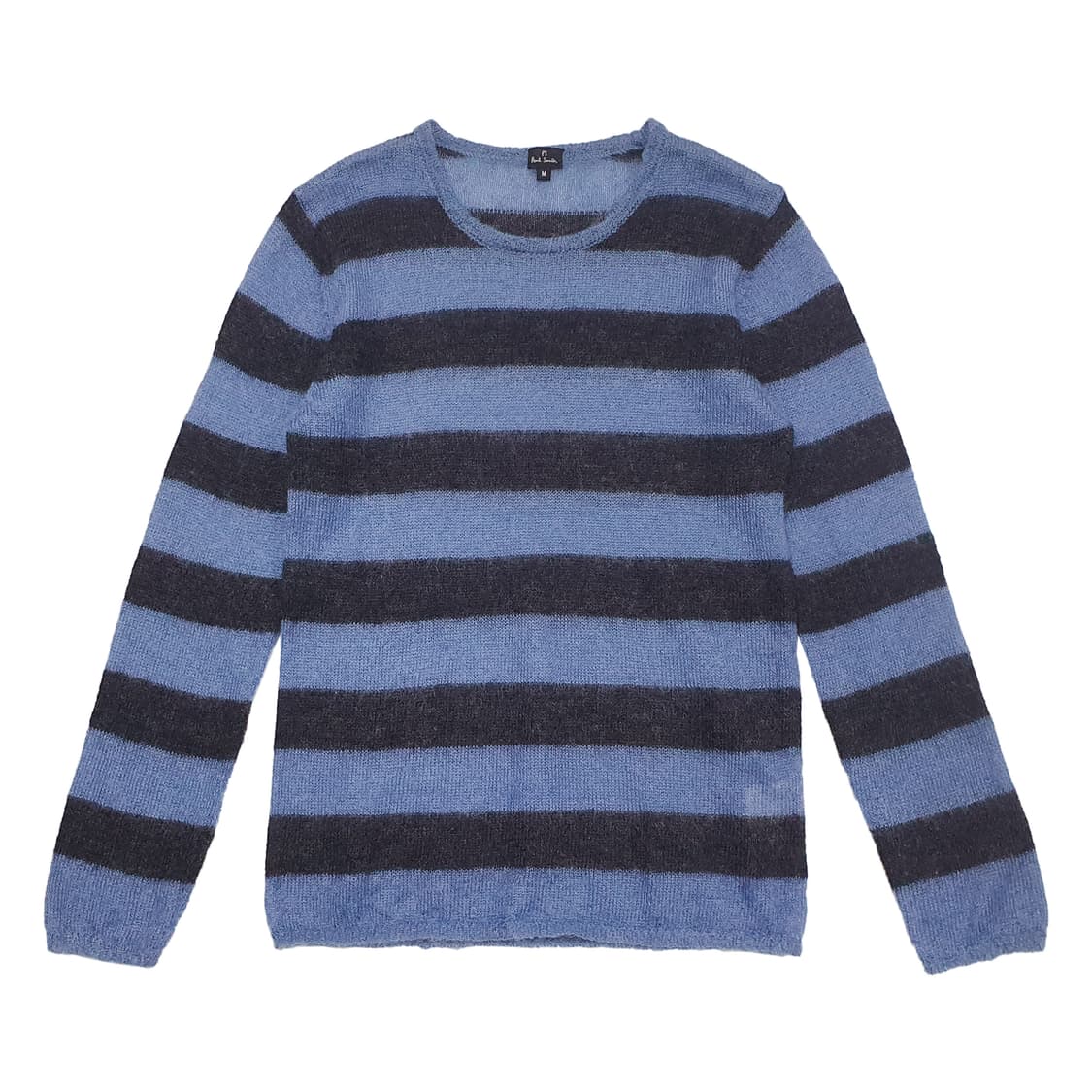 모헤어 블루블랙 스트라이프 니트 상품이미지2