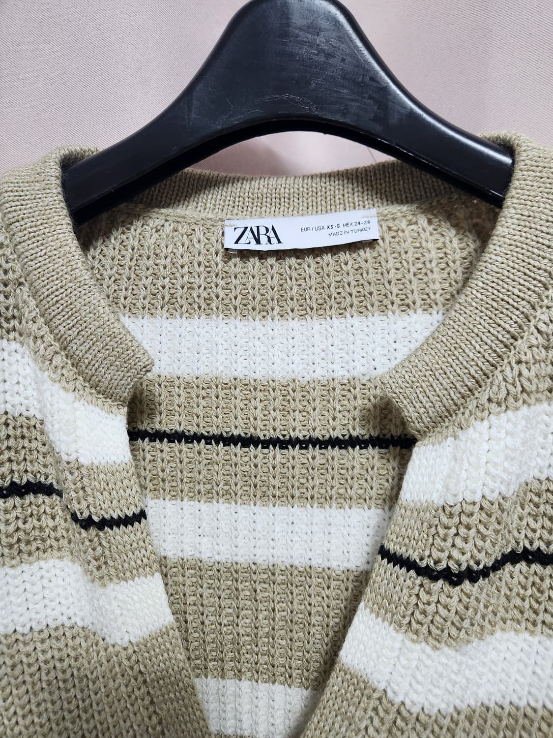 미착용 ZARA 스트라이프 니트 튜닉 상품이미지2