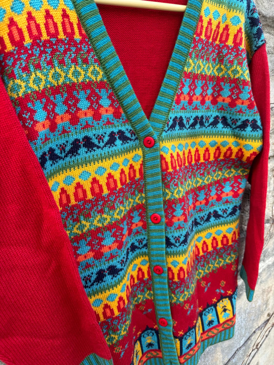 아즈텍 패턴 빈티지 니트 가디건 상품이미지5