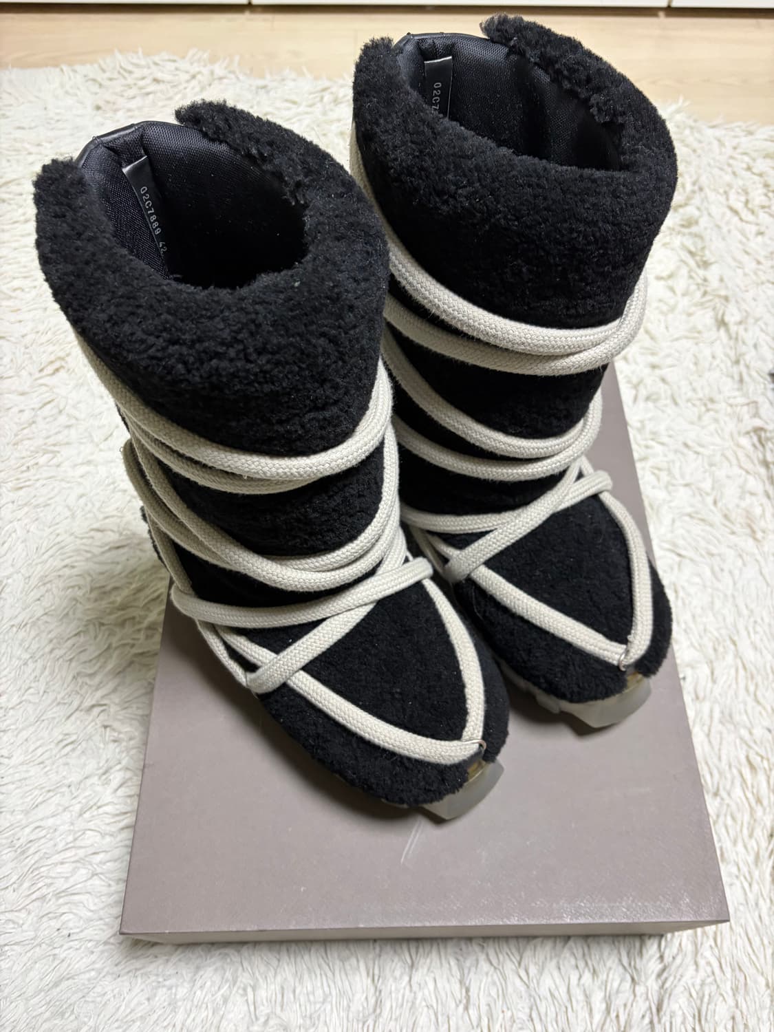 (42) 릭오웬스 시어링 루나 트랙터 부츠 상품이미지1