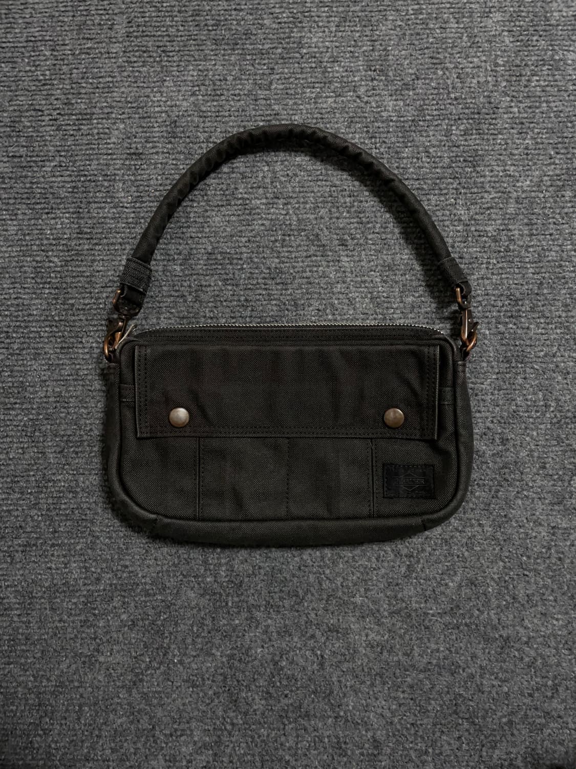 포터 블랙 코튼 핸드백 상품이미지1