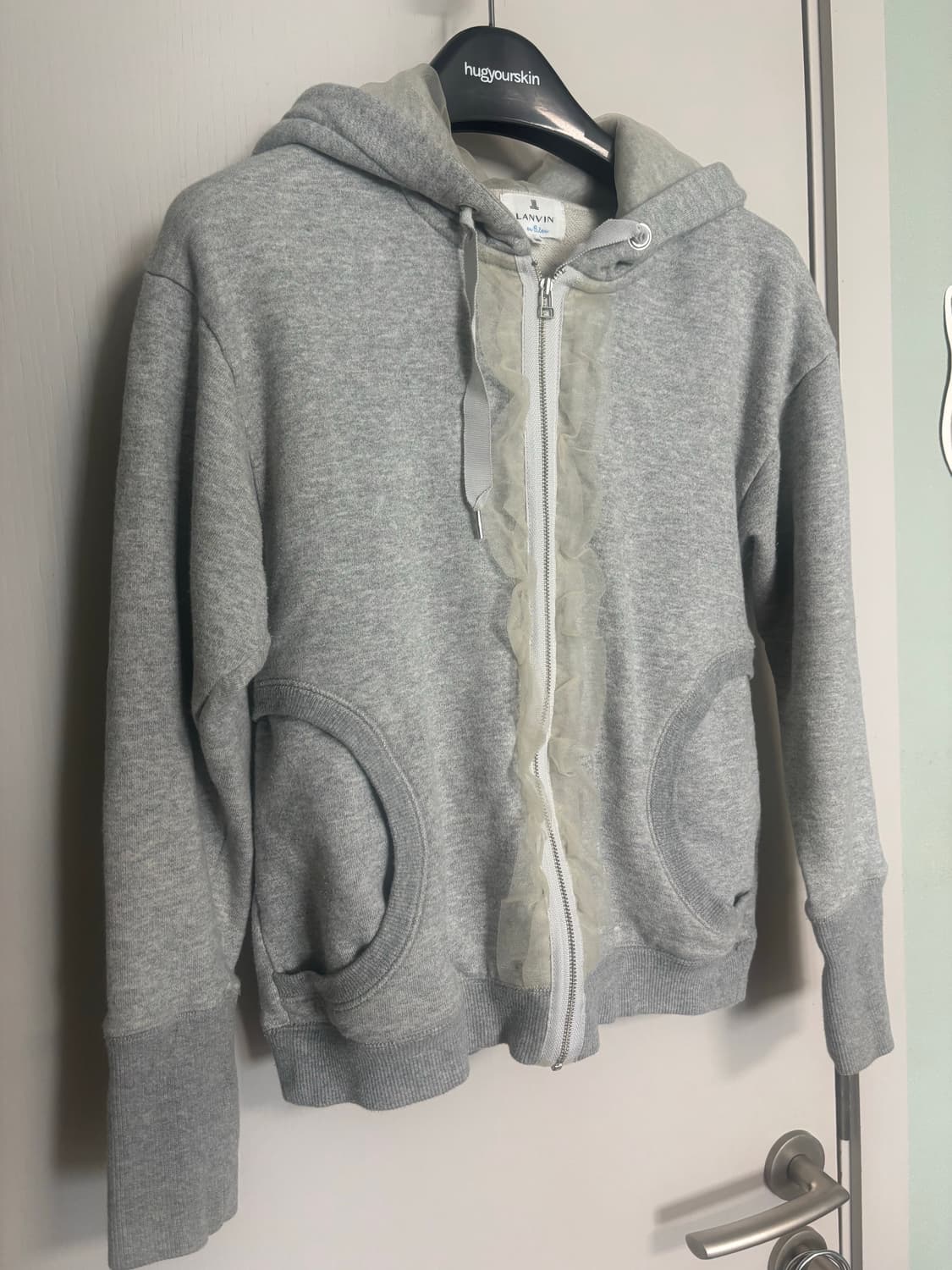 [랑방 LANVIN] yayoituu 빈티지 레이스 유니크 후드 집업 상품이미지7