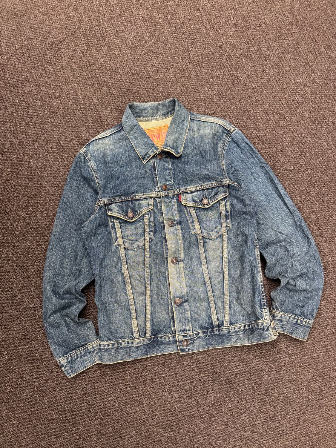 M)에드윈 빈티지 워싱 503 3세대 데님 자켓 상품이미지1