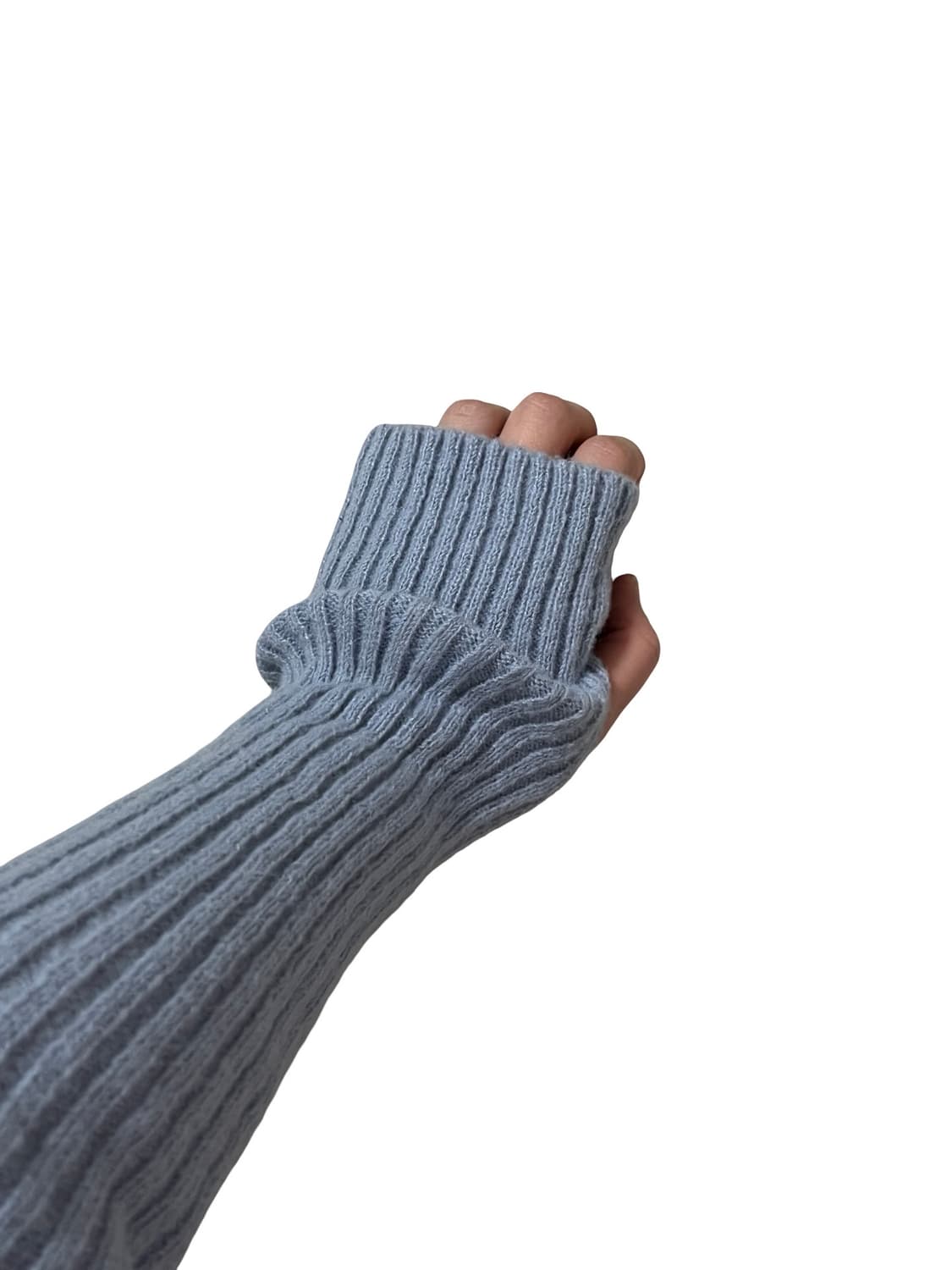 퍼프 소매 암워머 크롭 니트 상품이미지6