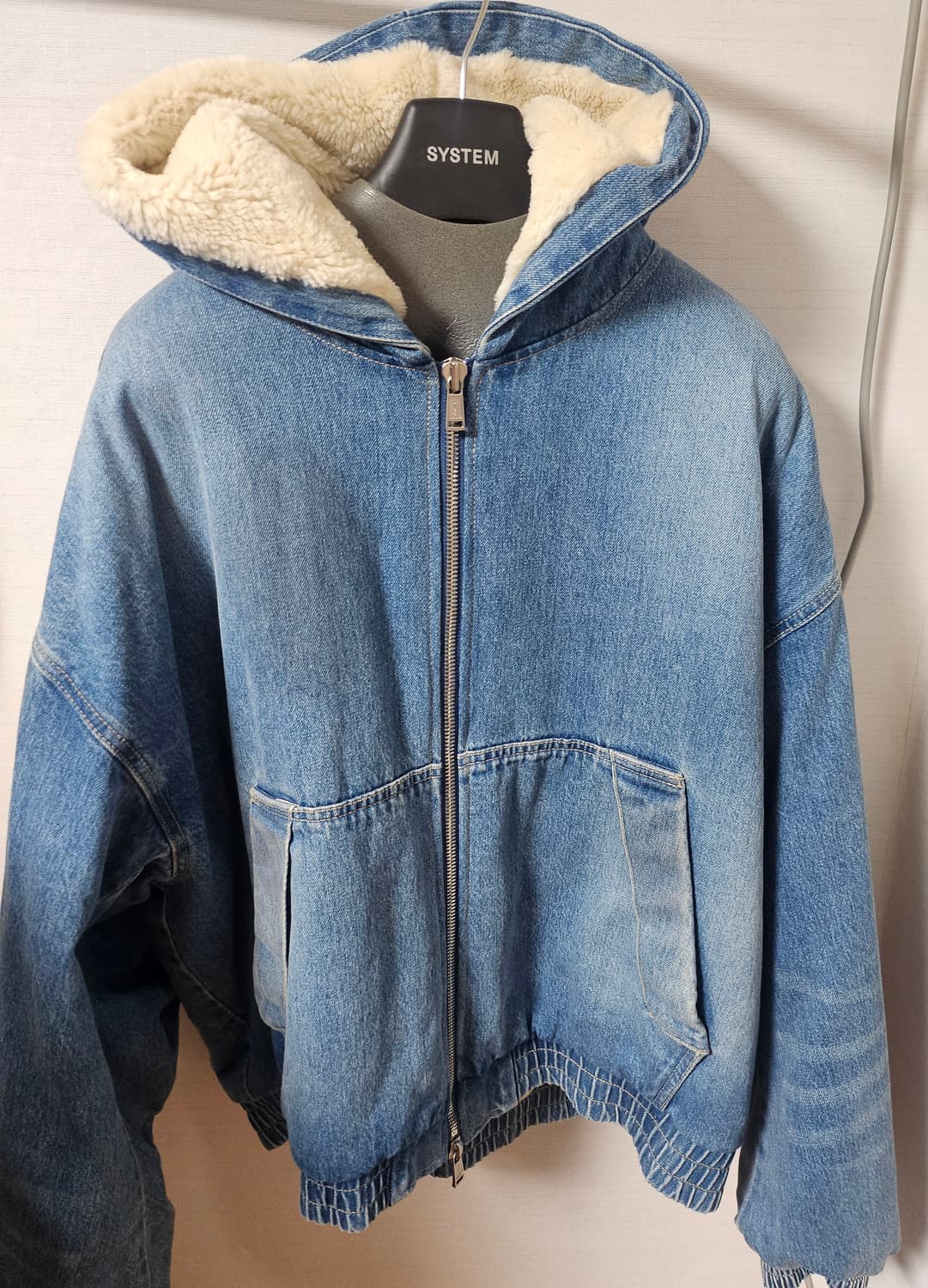 시스템옴므 데님 후드 점퍼 상품이미지2