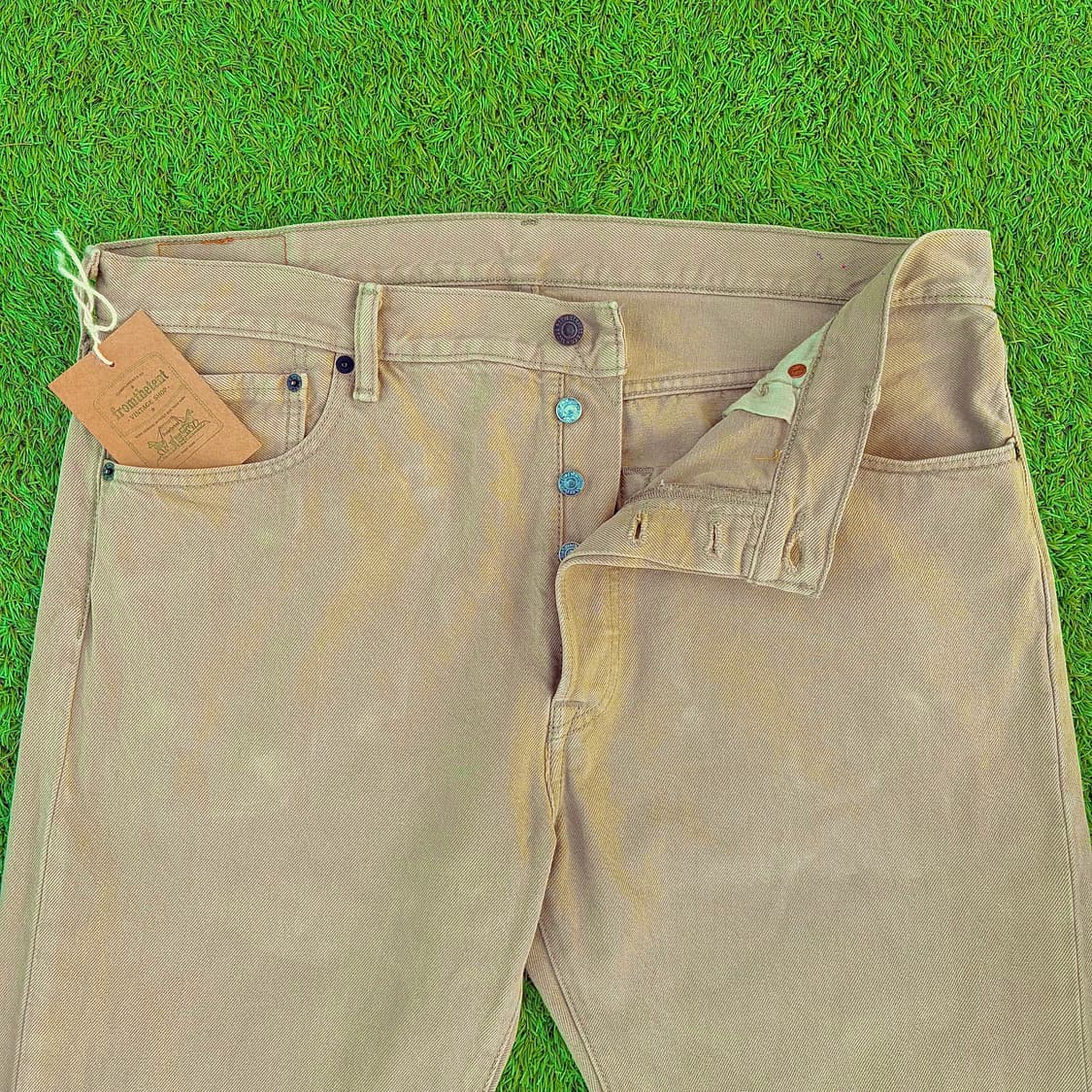 리바이스 501 스트레이트 베이지 데님 (38)  상품이미지5