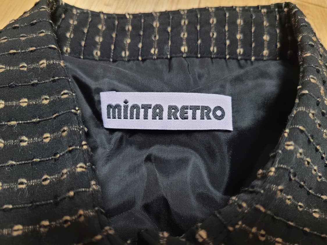 민타레트로(MINTA RETRO) 골드버튼 원피스 55 새상품 상품이미지7