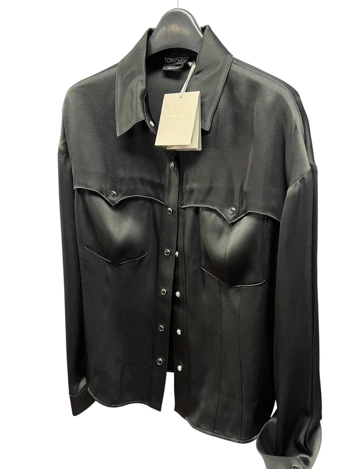 톰포드 비스코스 웨스턴 블랙셔츠 상품이미지6