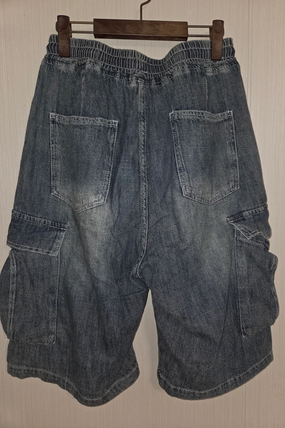 중청 워싱 버뮤다 상품이미지2