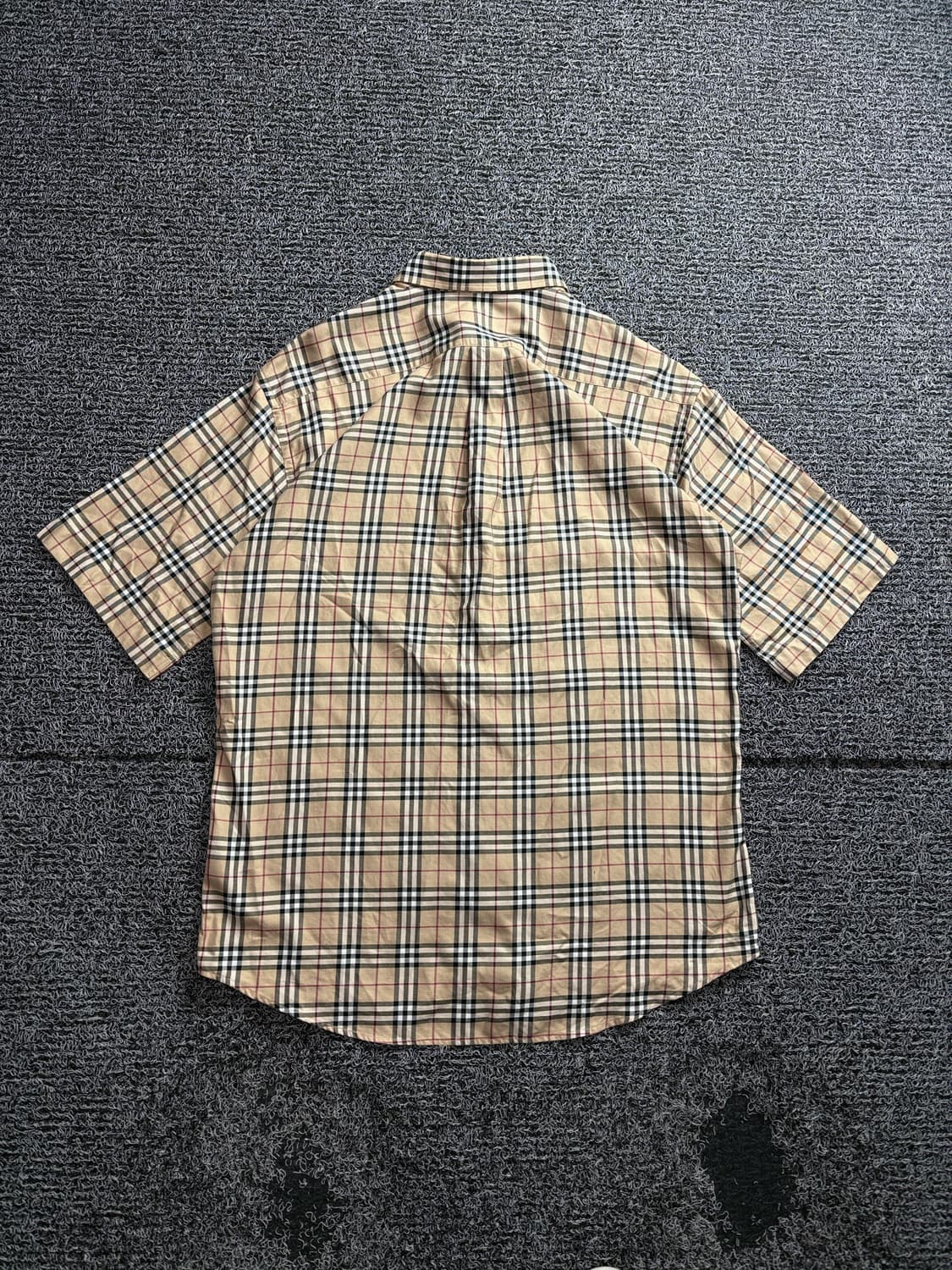 버버리 아카이브 노바체크 반팔 셔츠 3138 상품이미지5