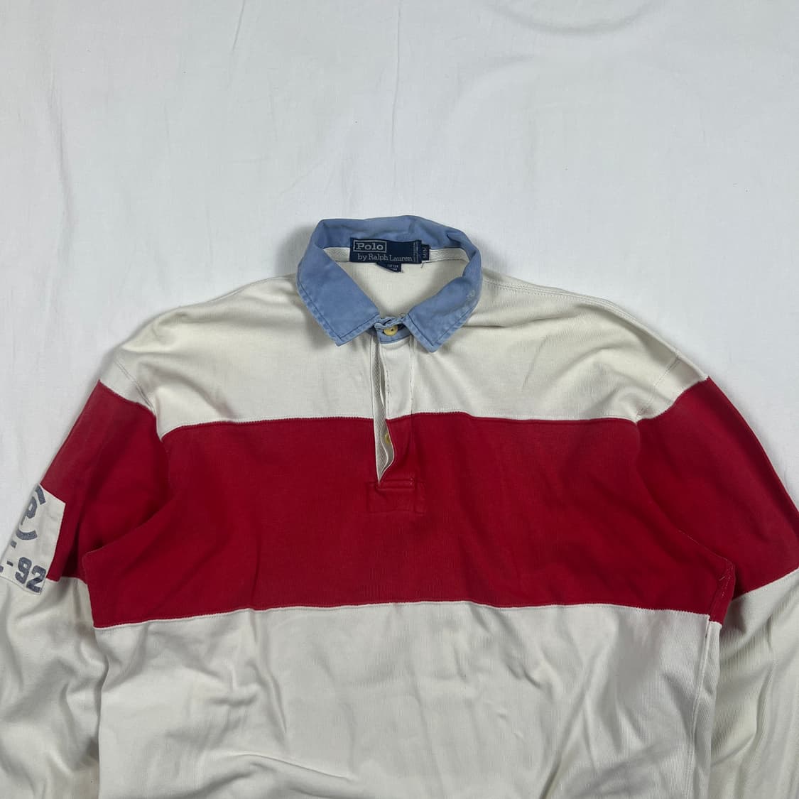 90’s 92년도 폴로랄프로렌 cp92 로고 피케셔츠 상품이미지2