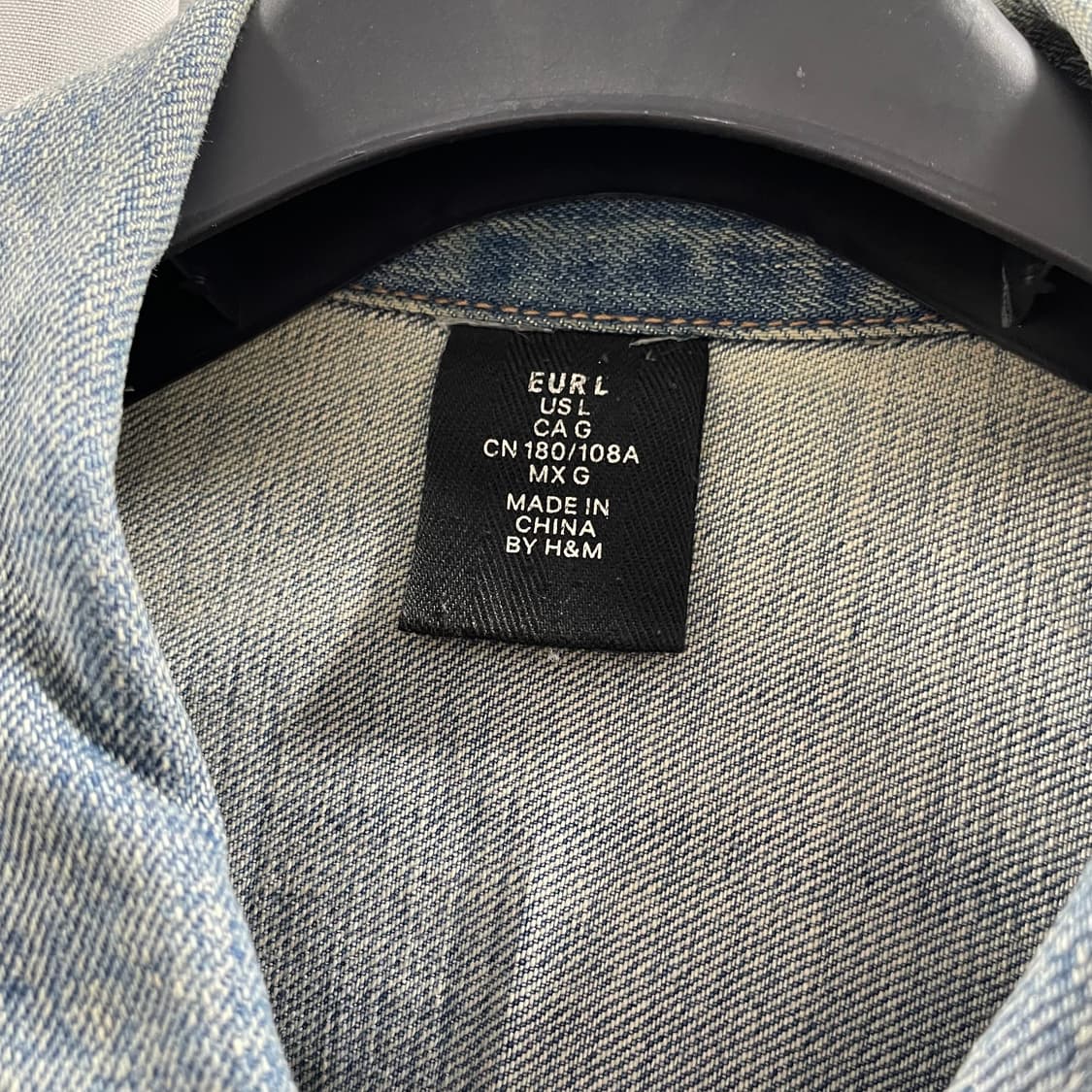 H&M/ 중청 데님 자켓/ L 상품이미지9