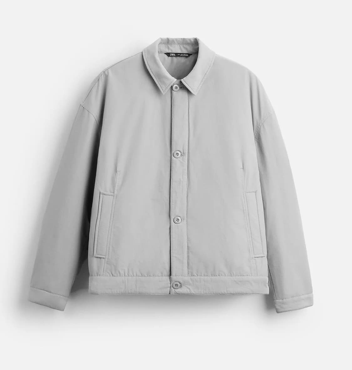 (L) Zara 자라 하이테크 박시핏 오버 셔츠 자켓 상품이미지5