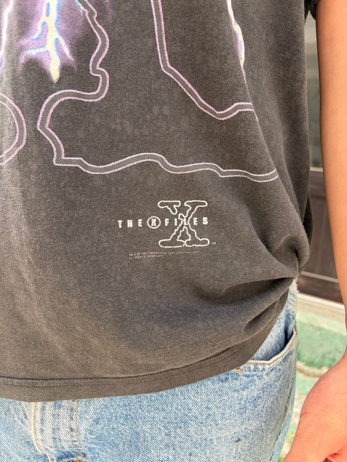 90‘s X-File Thunder promo hard faded T-s 상품이미지6