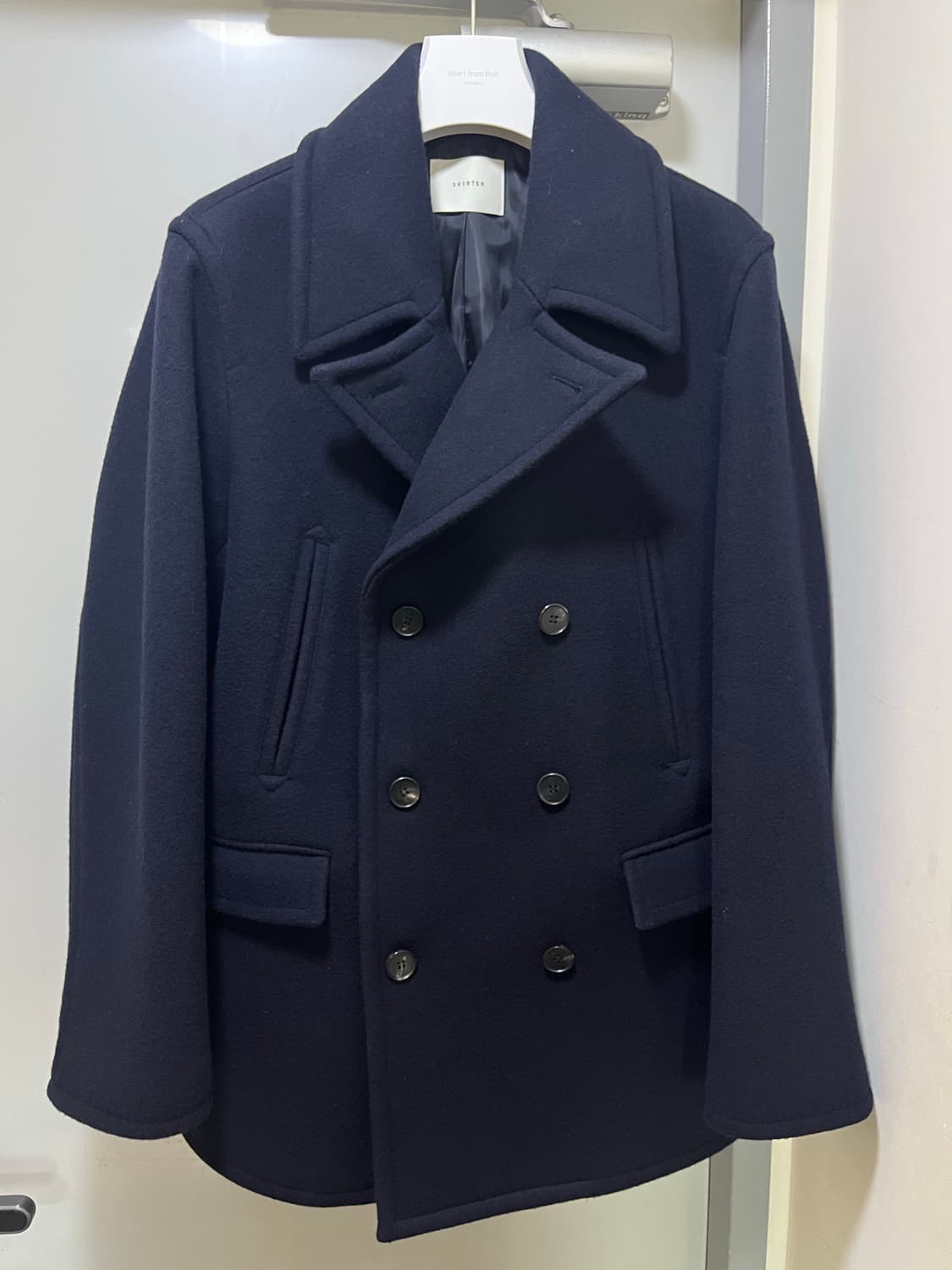 [s] 25fw 셔터 피코트 네이비 상품이미지4