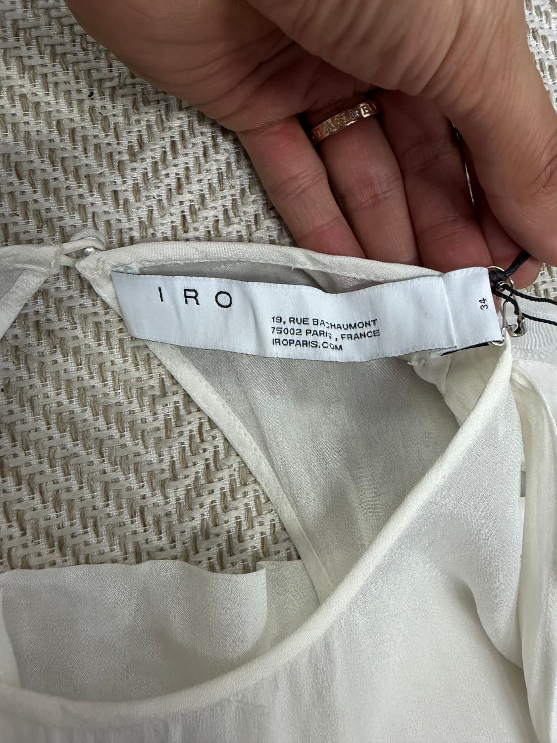 새제품) IRO 이로 한섬 아일렛 레이스 블라우스 34(55-66) 상품이미지8