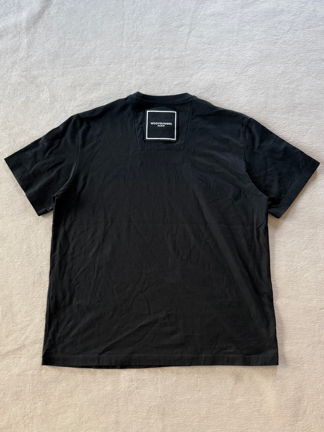 우영미 코튼 스퀘어 라벨 티셔츠 상품이미지4