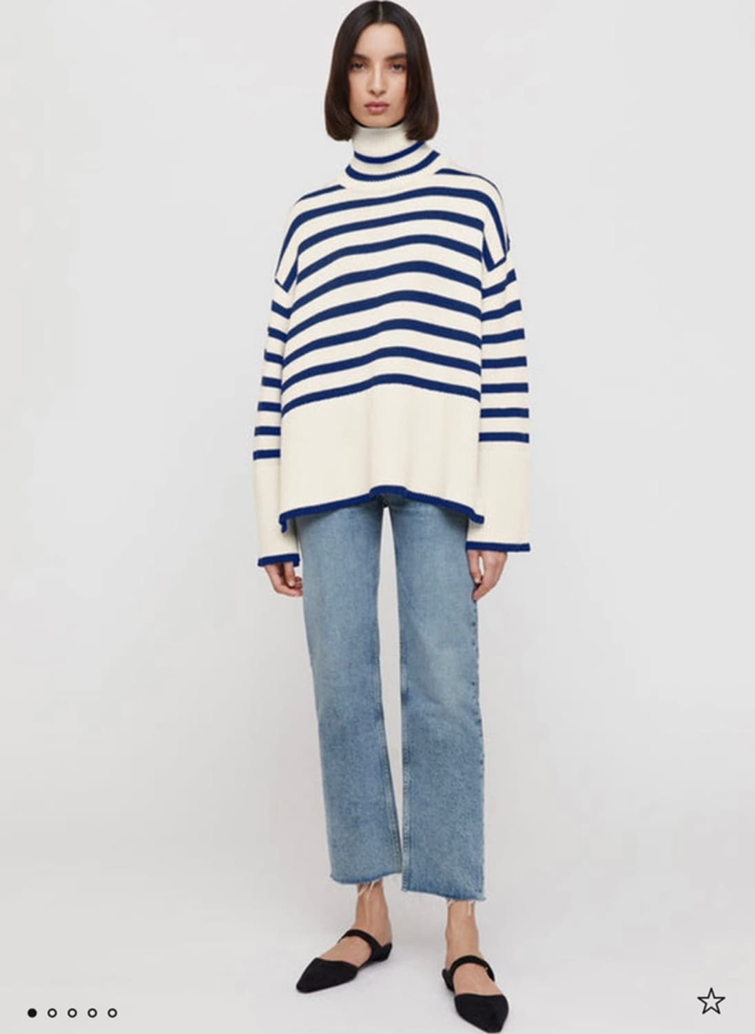 토템 시그니쳐 스트라이프 터틀넥 상품이미지1