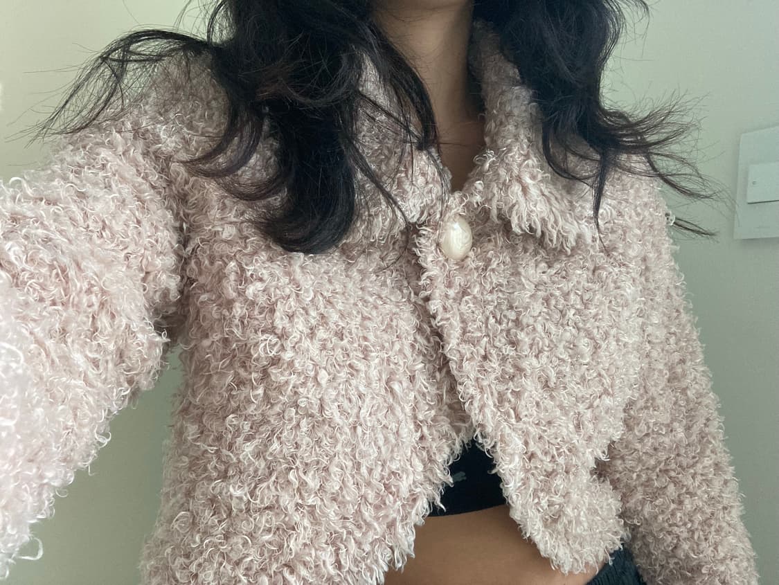 vintage crop fur jacket 상품이미지1