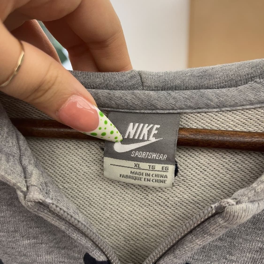 나이키 올드스쿨 레트로 빈티지 후드집업 XL C09231 상품이미지5