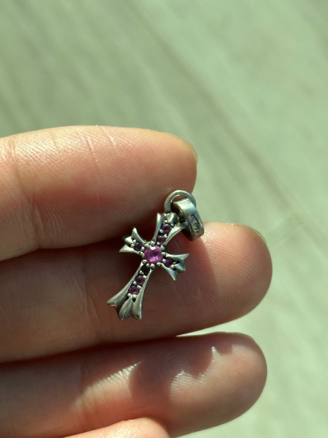 크롬하츠 타이니 크로스 베이비 풀파베 루비 상품이미지5