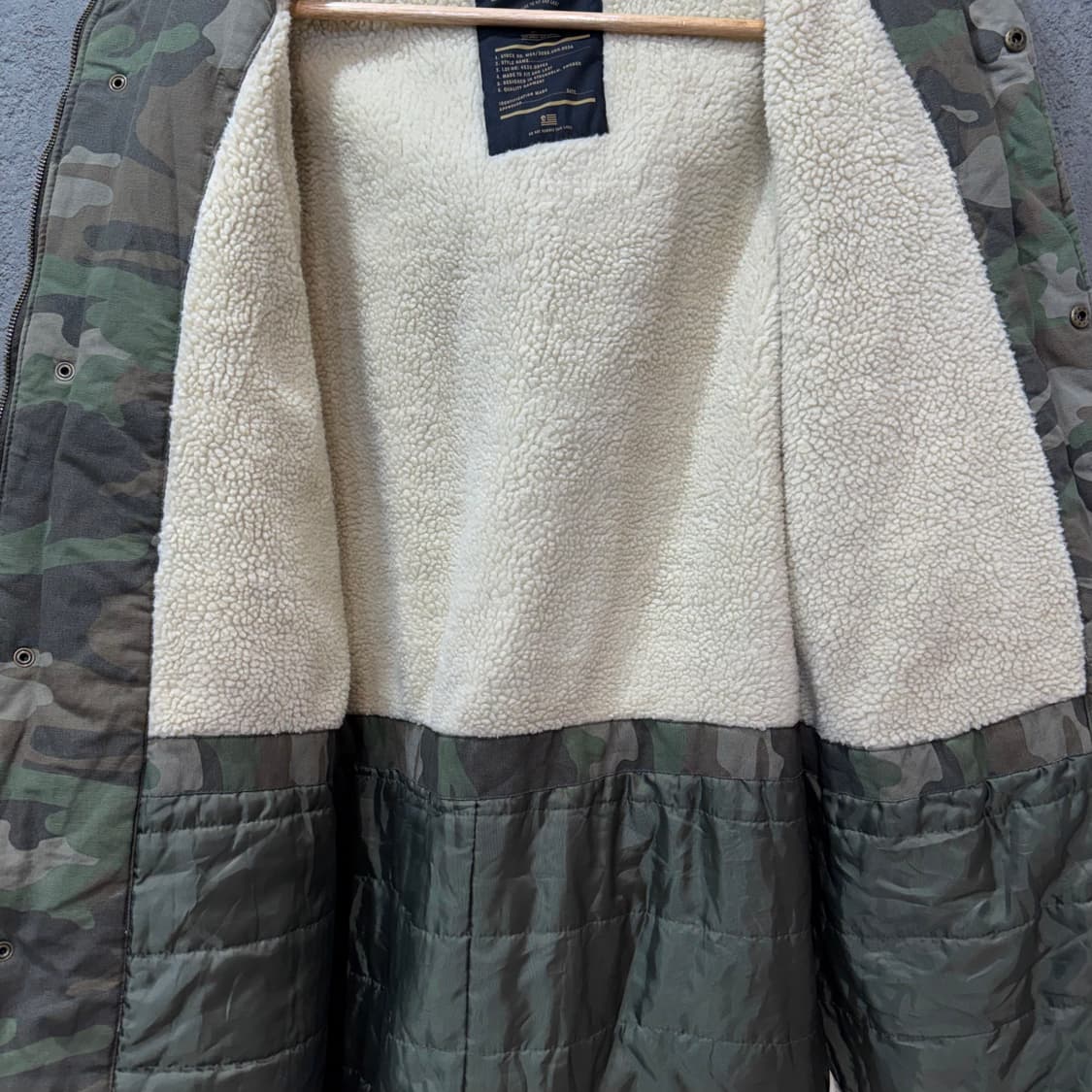 H&M 디바이디드 USN 미해군 타입 카모 점퍼 (M)   상품이미지7