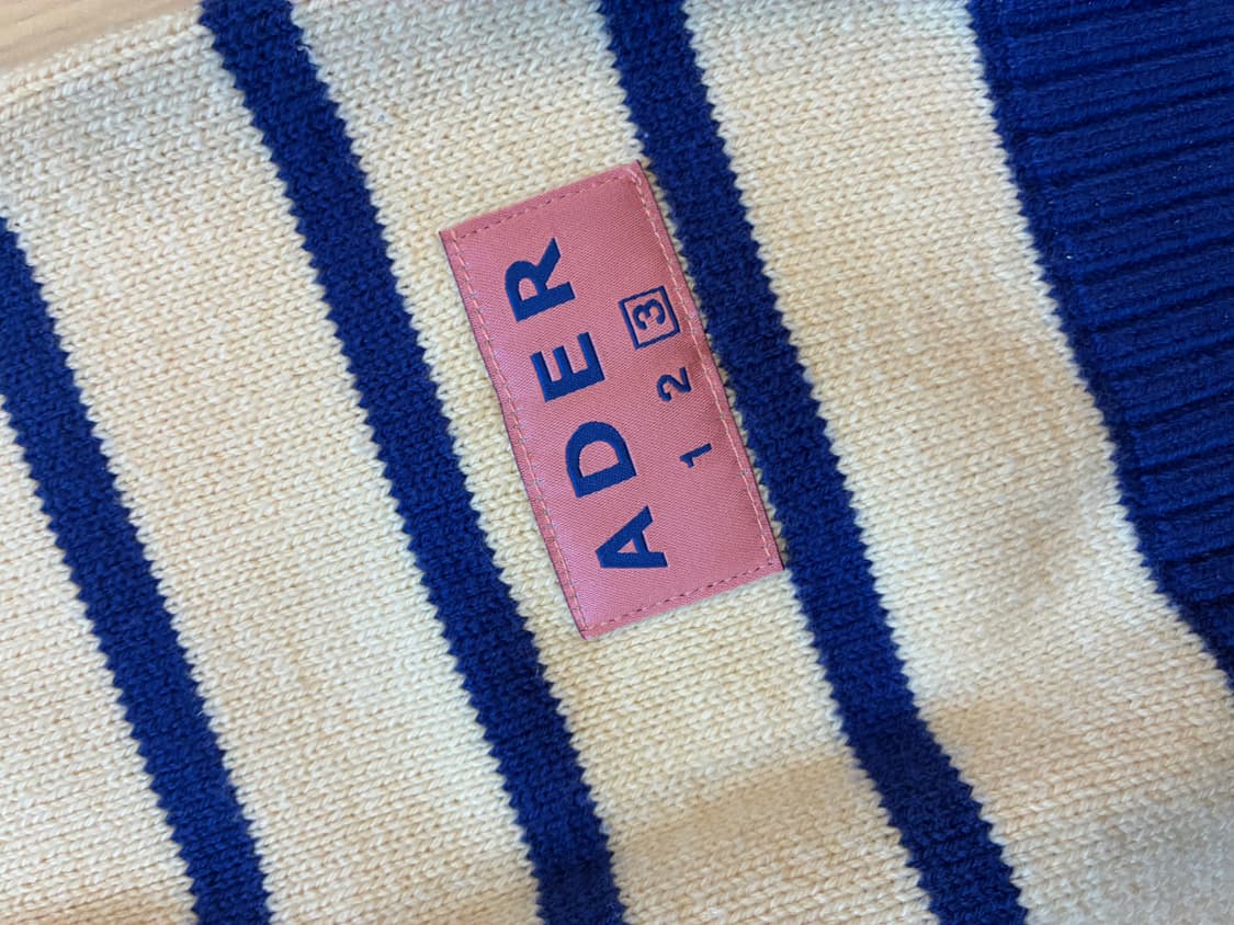 아더에러(ADERERROR) 자동차 자수 니트 반팔 (남녀공/A3사이즈) 상품이미지3