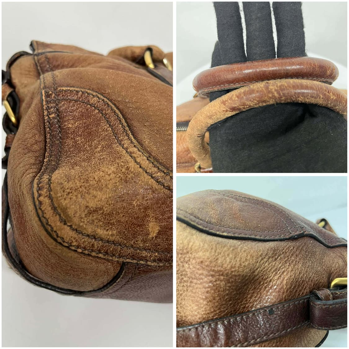 프라다 빈티지 가죽 투웨이 보스톤 토트백 크로스백 상품이미지9