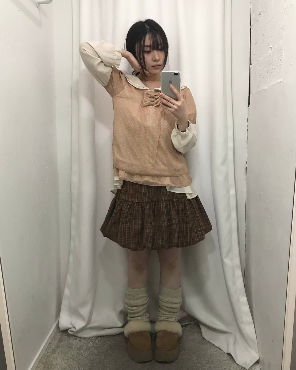 카라멜 케이프 코디 세트 🤍 상품이미지3