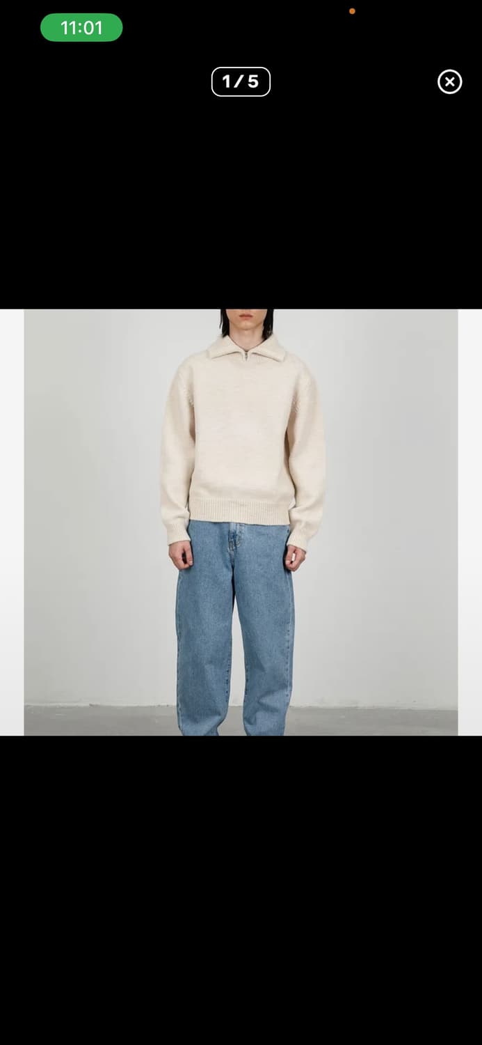 아모멘토 니트집업 상품이미지1