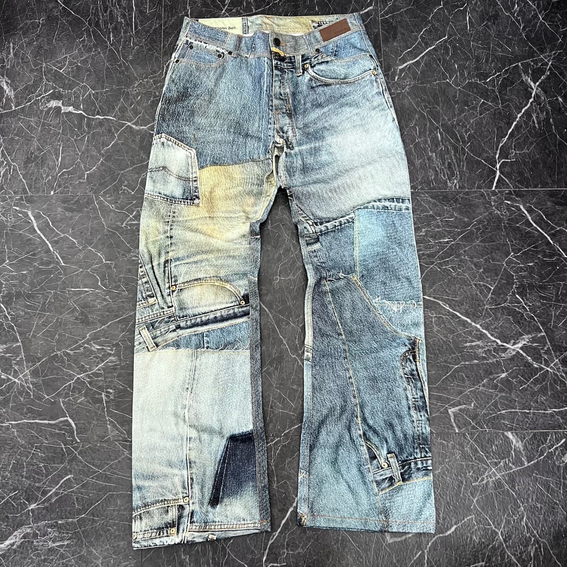 앤더슨벨 22ss 빈티지 패치 리워크 프린티드 진 상품이미지4