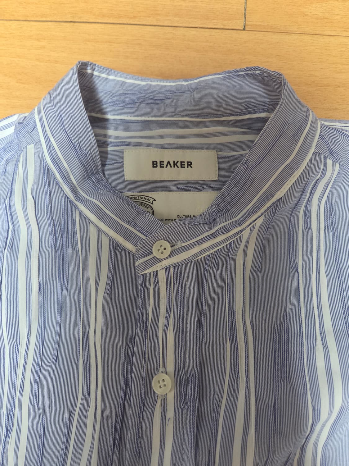 BEAKER 스트라이프 헨리넥 셔츠 110 상품이미지2