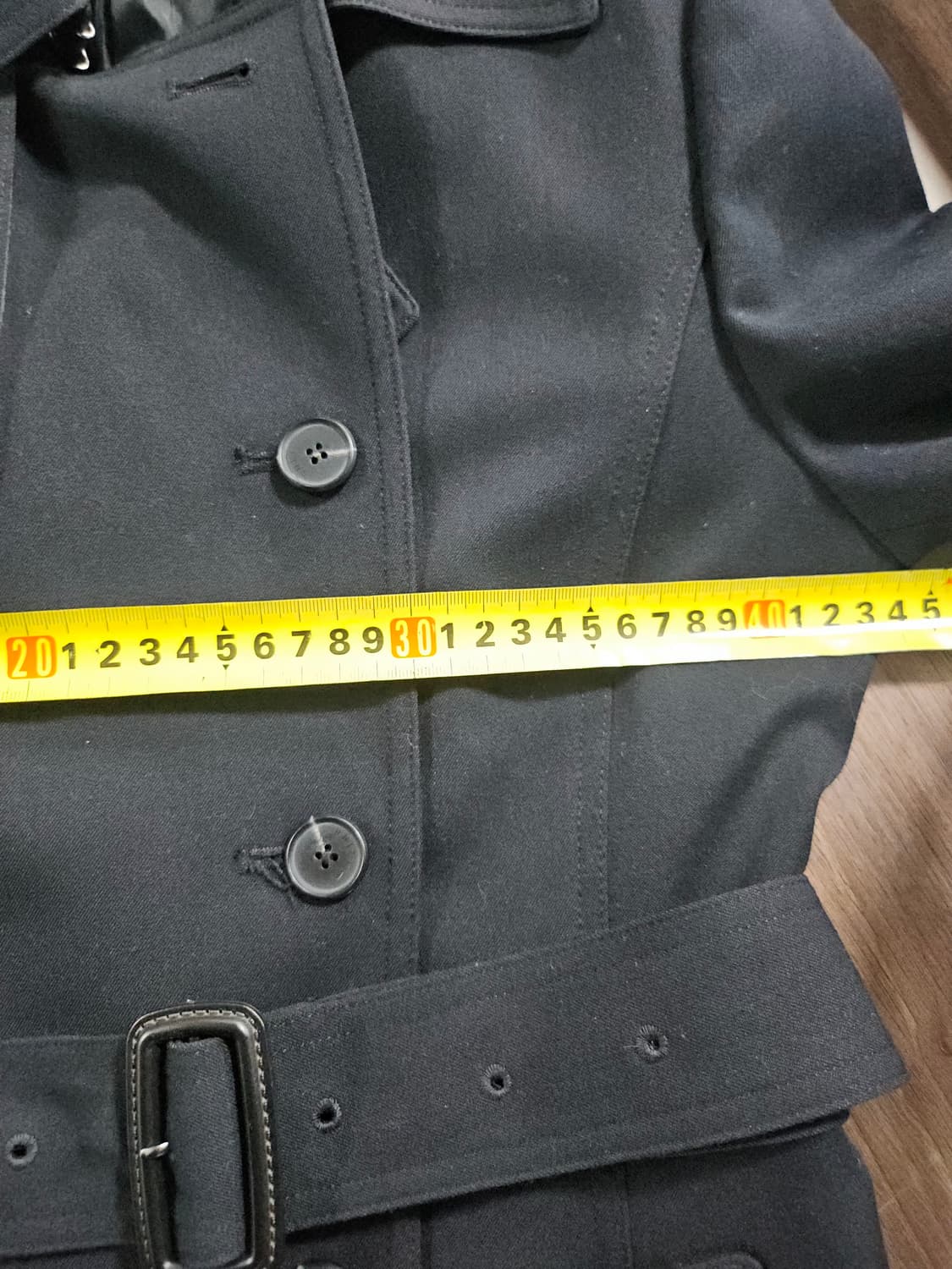 LINE 트렌치 코트 블랙  66 상품이미지6