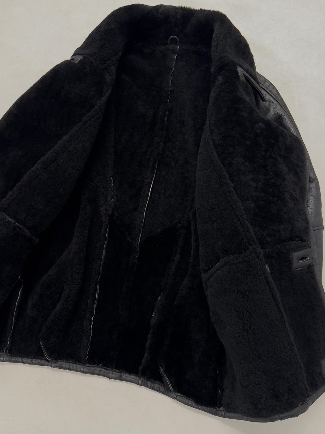 블랙 시어링 무통 자켓 상품이미지4