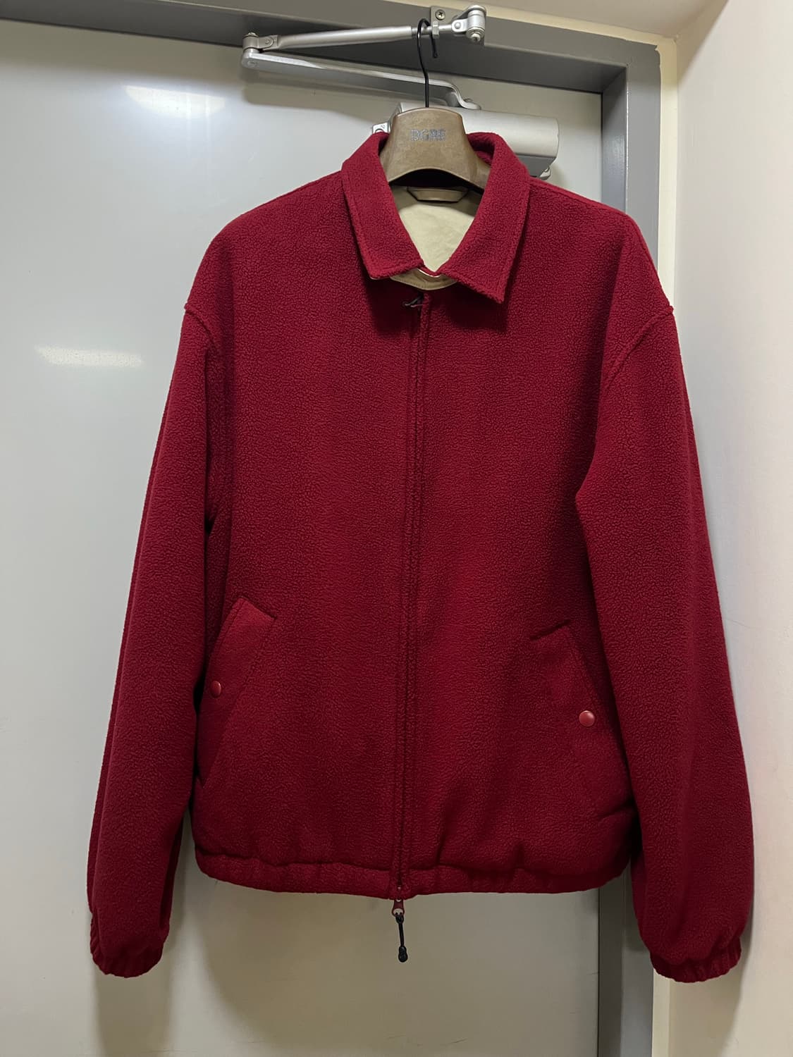 [2] 스테디에브리웨어 SEW 플리스 블루종 자켓 (다크 레드) 상품이미지3