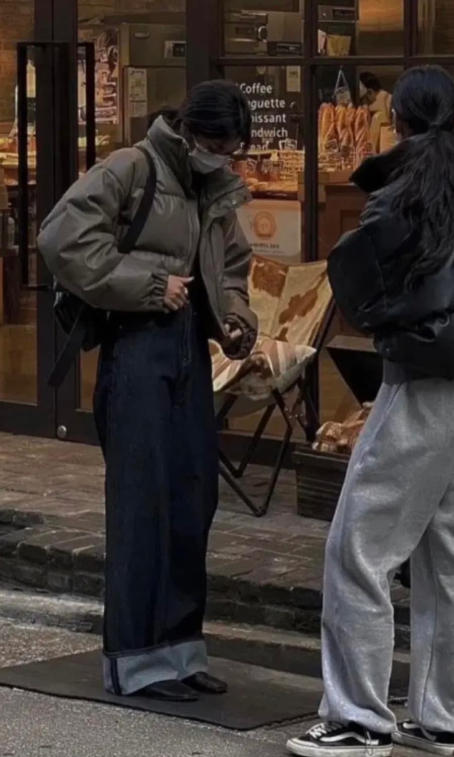 트리밍버드 덕다운 레더숏패딩 모카브라운 상품이미지2