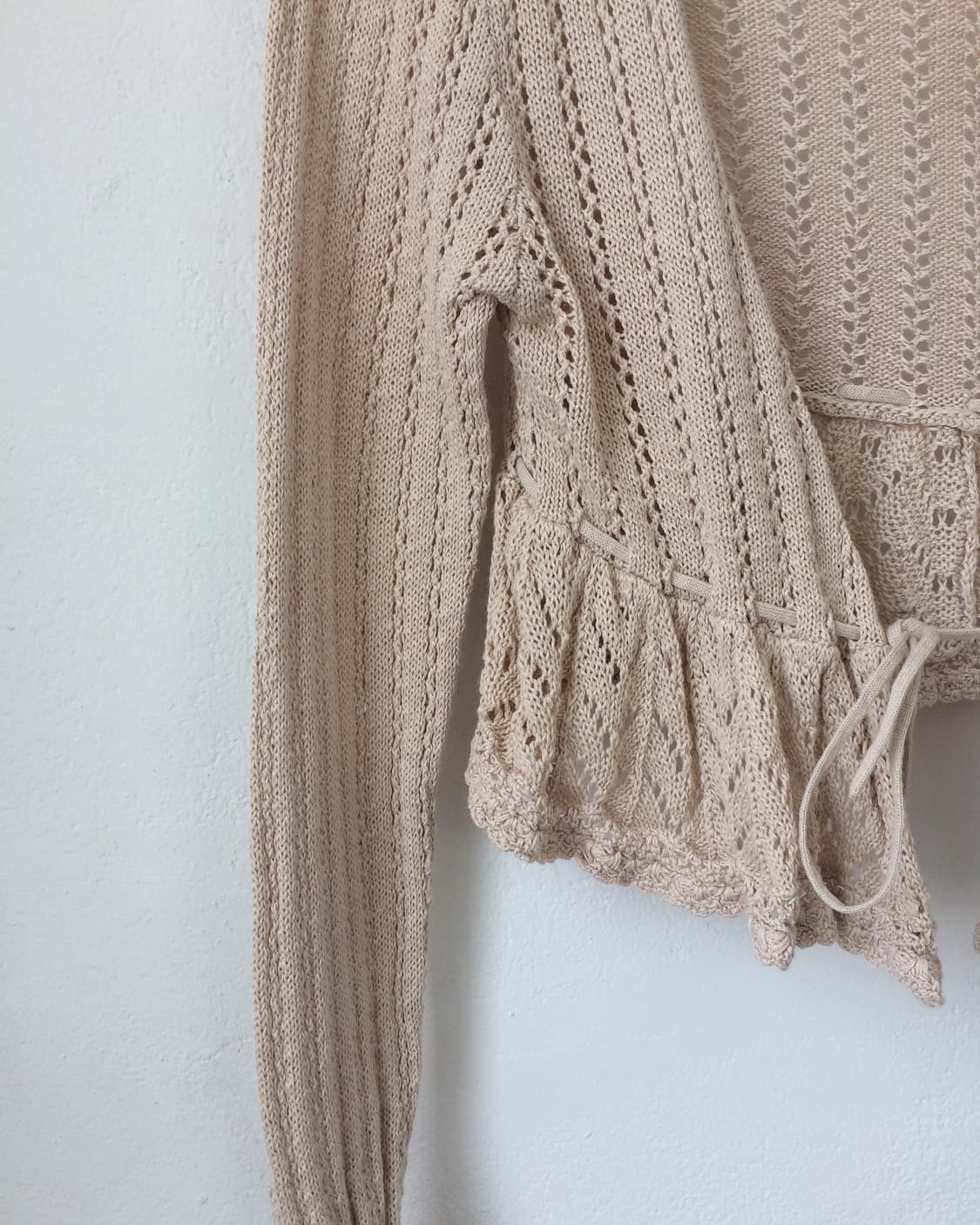 Tied point crochet cardigan 상품이미지5