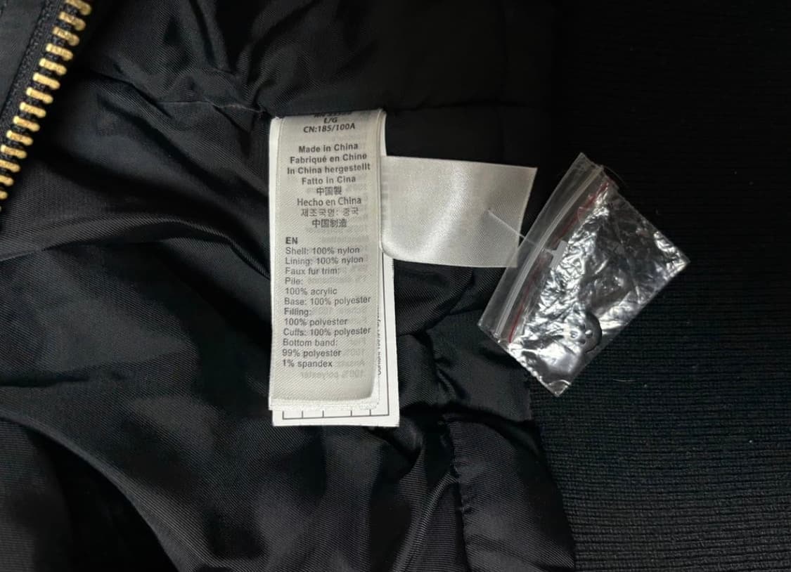 알파인더스트리 b-15 플라이트 재킷 블랙 L 상품이미지5